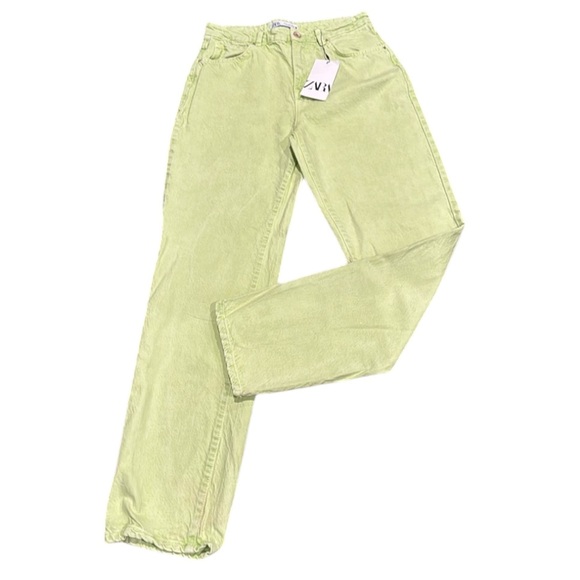 Zara Denim - **NWT** Zara Lime Green Jeans